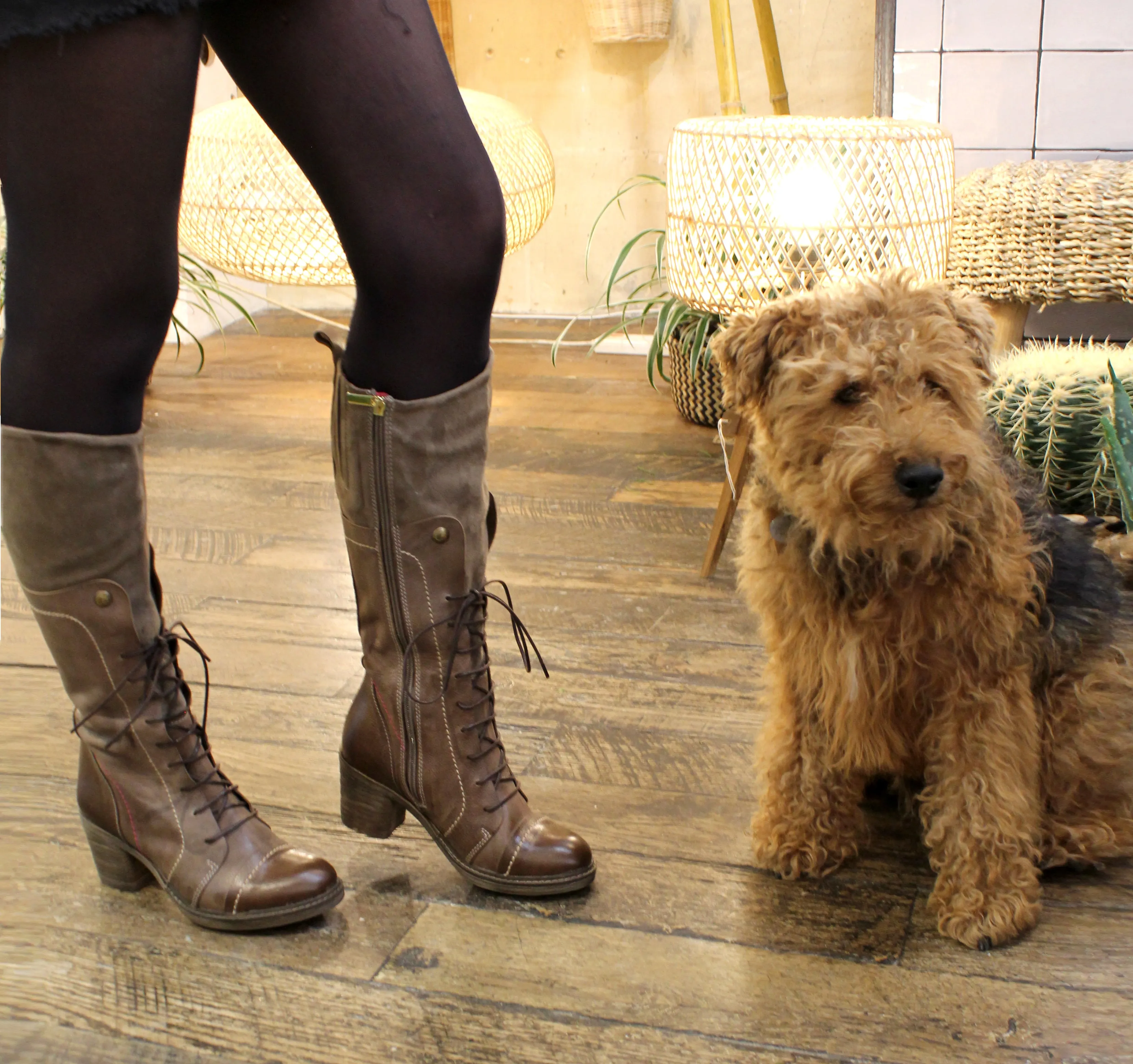 Voyage -Taupe long leg boot-LAST PAIR 37!