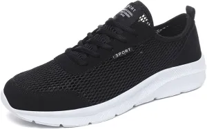Walking Shoes Mens Comfortable Mesh Sneakers Non Slip Running Shoes Lightweight Breathable Workout Shoes