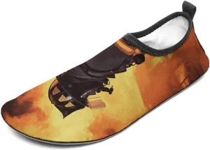 Water Shoes for Women Men Swim Beach Shoes Quick Dry Barefoot Aqua Shoes Firefighter Fireman Flame Sport Shoes Hiking Shoes 11/12men