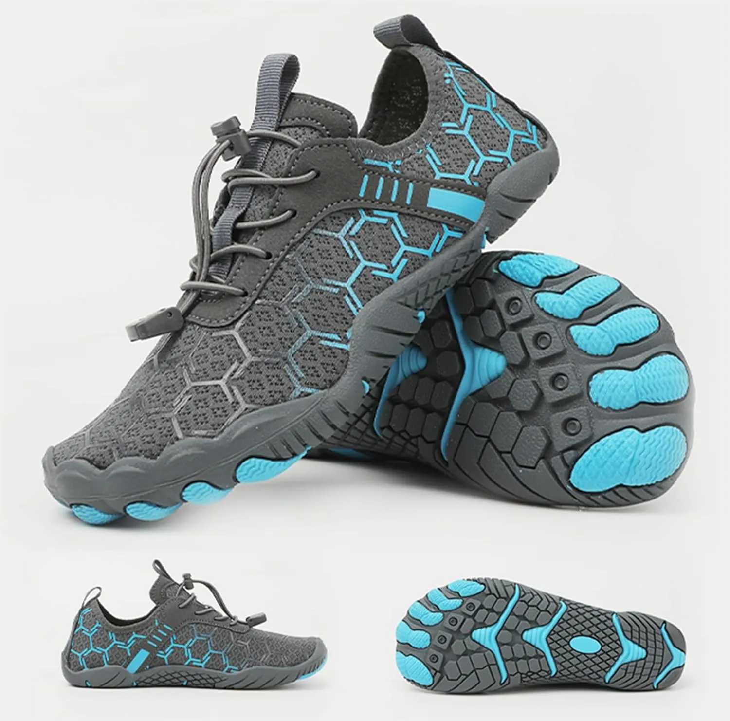 Water Shoes Men Women Breathable Quick Dry Barefoot Shoes Waterproof Lightweight Hiking Shoe Healthy & Non-Slip Barefoot Shoe Wide Toe Box Hiking Aqua Sneakers