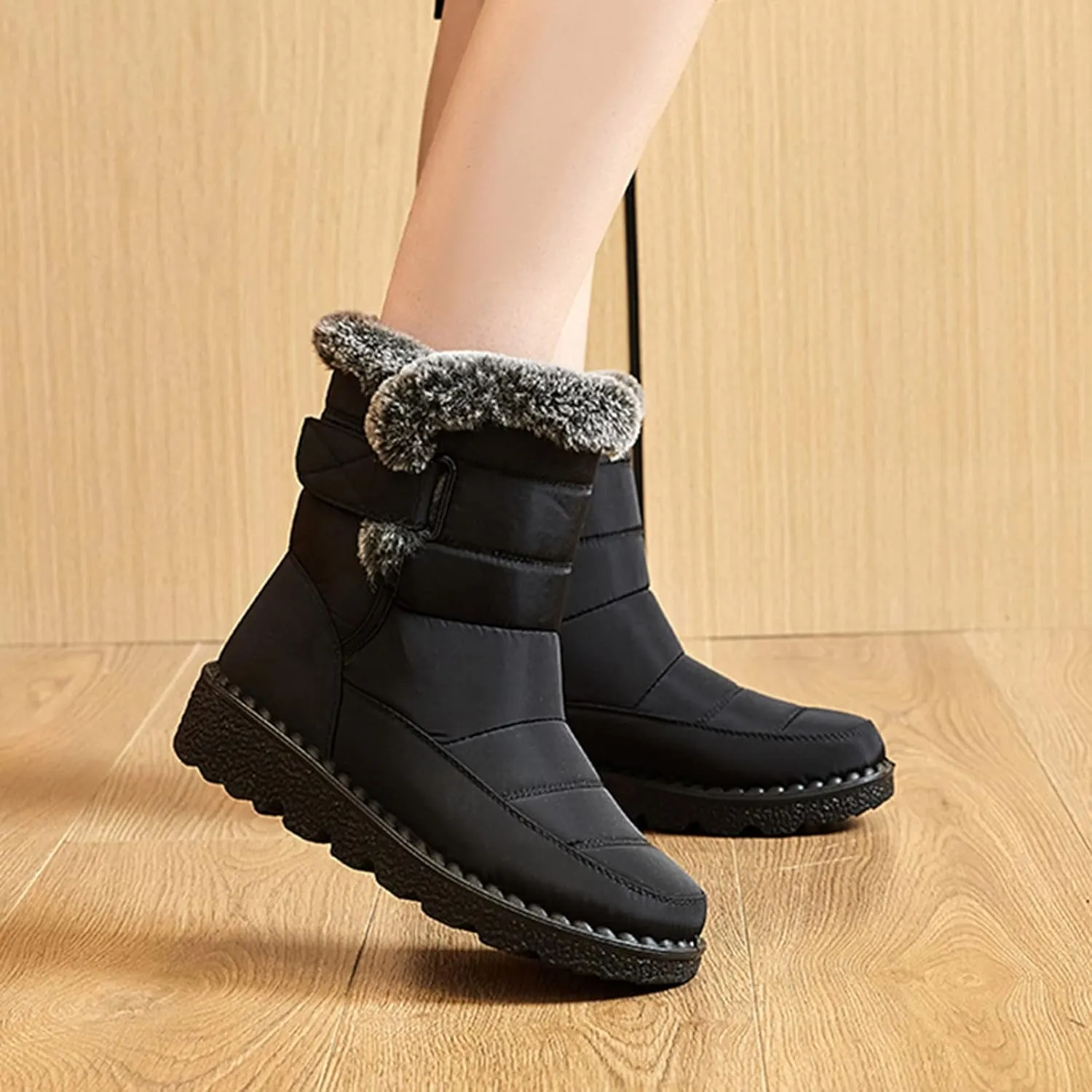 Waterproof Snow Boots for Women Cute Waterproof Non Slip Winter Boots Women Knee High Winter Boots for Women Non Slip Tall Snow Boots Waterproof Insulated Snow Boots for Waterproof