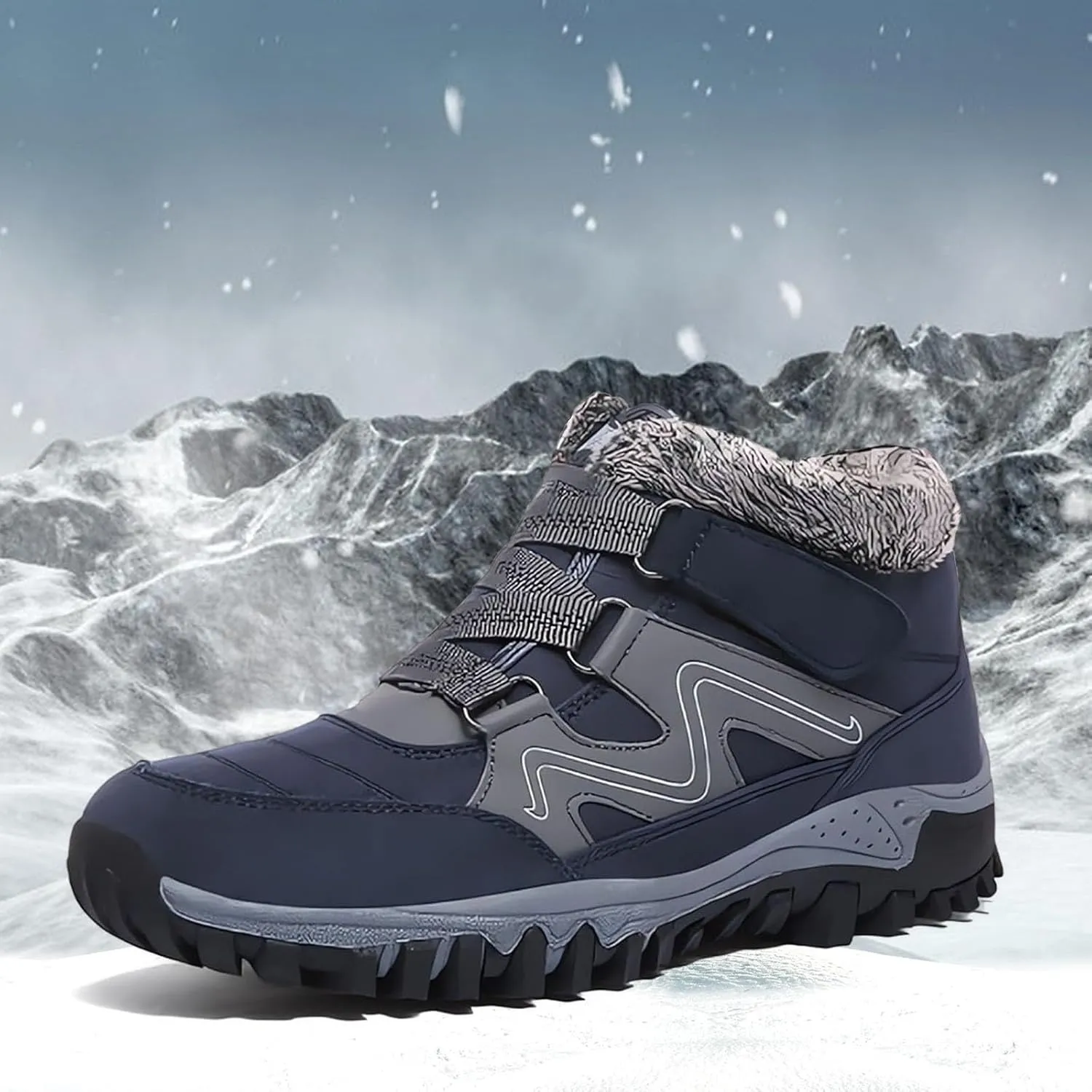 Waterproof Snow Boots for Women Cute Waterproof Non Slip Winter Boots Women Knee High Winter Boots for Women Non Slip Tall Snow Boots Waterproof Insulated Snow Boots for Waterproof