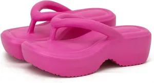Wedge Flip Flops for Women Arch Support Sandals Casual Comfortable Platform Sandals Summer Beach Sandals Thong Slippers2