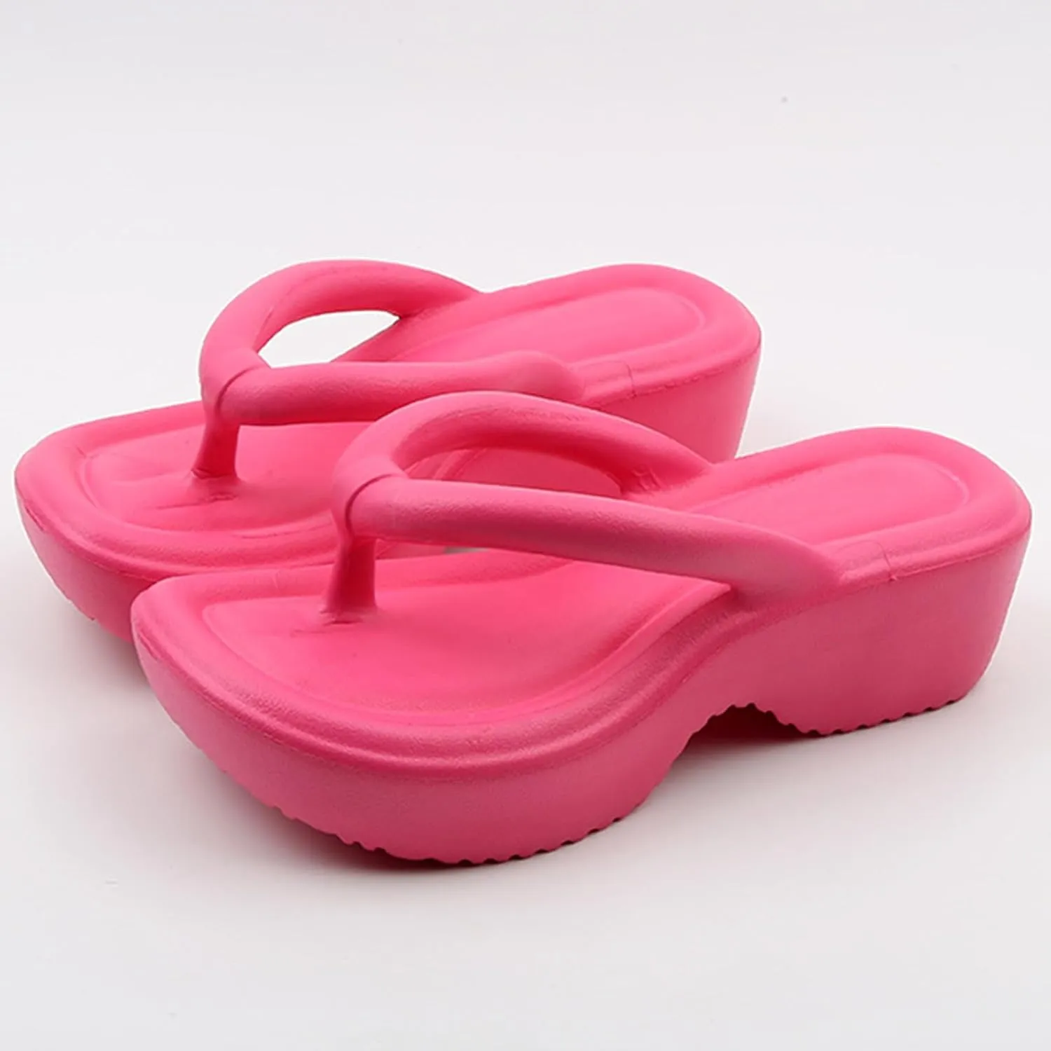 Wedge Flip Flops for Women Arch Support Sandals Casual Comfortable Platform Sandals Summer Beach Sandals Thong Slippers2