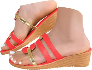 Wedge Sandals for Women 2025 Summer Flip Flops Slip On Slippers Wedge Sandals Dressy Open Toe Casual Beach Shoes