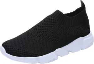 White Sneakers for Women Wide Feet Zapatos Tenis De Trabajo para Mujer Antideslizantes White Tennis Shoes Women Arch Support Wide 10 1/2 Women Sneakers Black Women's Slip On Shoes Size 7.5 W