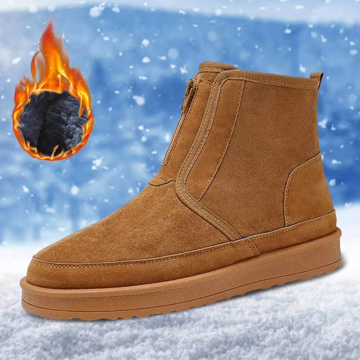 Winter Snow Boots for Women Waterproof Womens Winter Boots Ankle Wide Width Winter Boots for Women Snow Waterproof Boots Women Outdoor Waterproof Waterproof Snow Hiking Shoes Women