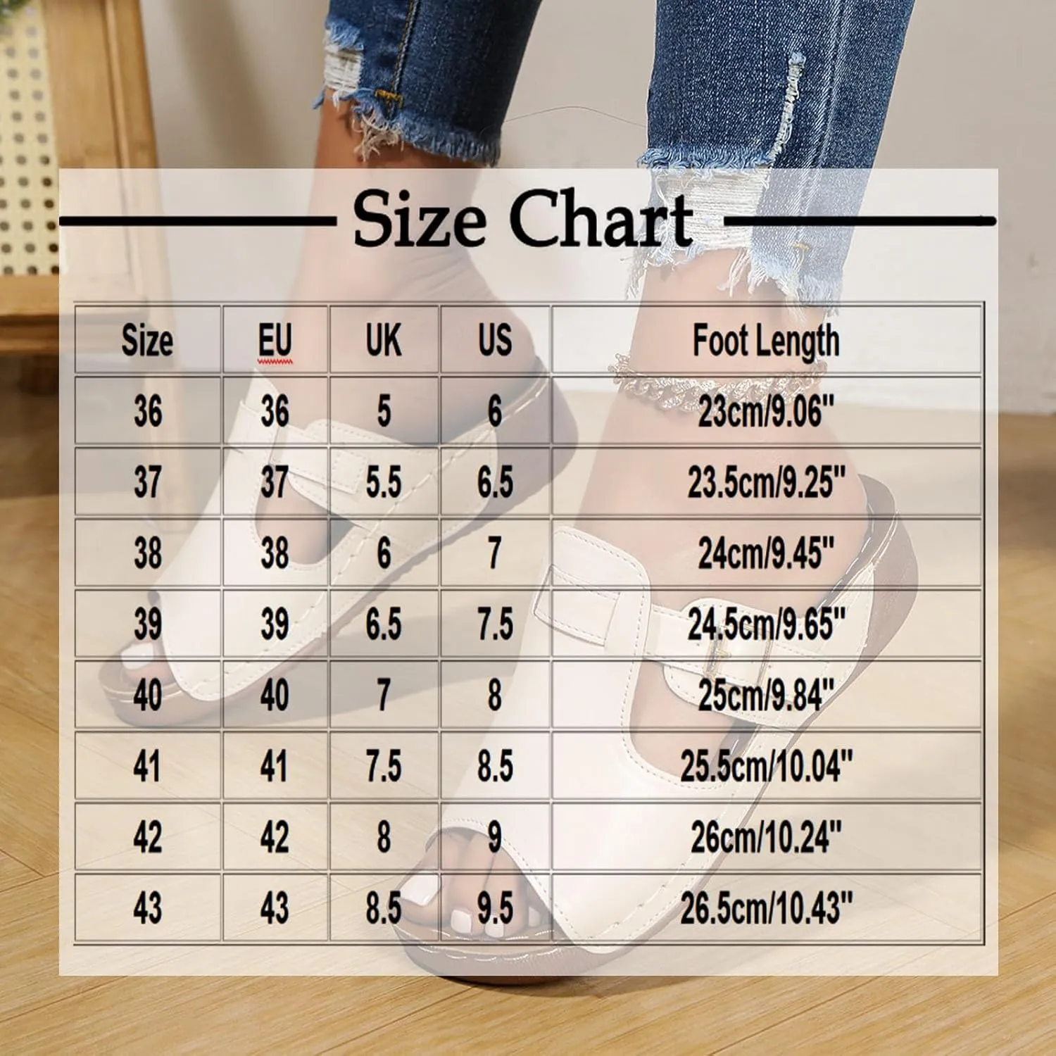 Women Arch Support Slides Comfort Orthotic Walking Sandal Dressy Casual Buckle Slip on Sandals Orthopedic Sandales