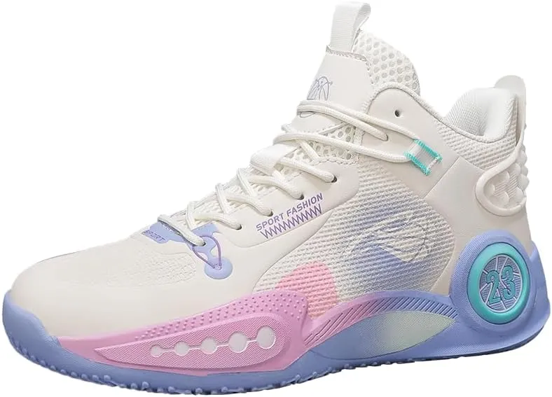 Women Men Basketball Shoes Neutral Breathable Non Slip Sneakers High Top Fashion Outdoor Casual Shoes Sneakers.