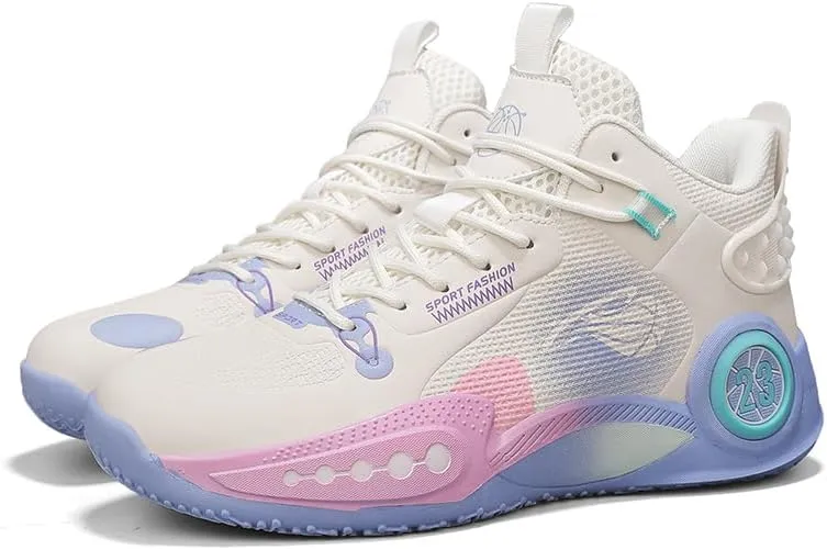 Women Men Basketball Shoes Neutral Breathable Non Slip Sneakers High Top Fashion Outdoor Casual Shoes Sneakers.