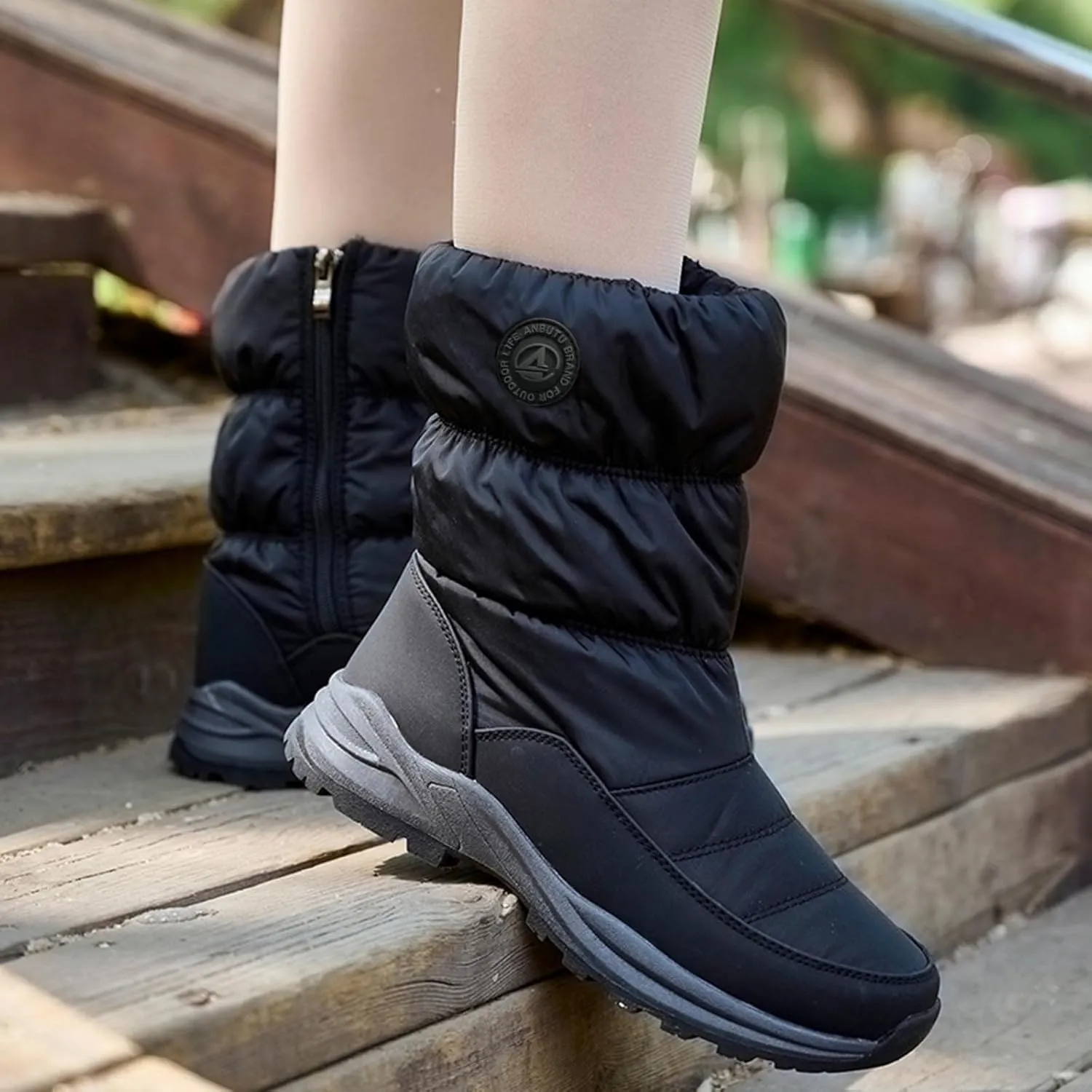 Women Snow Boots Waterproof Cute Women's Waterproof Boots Tall Winter Work Boots for Women Waterproof Womens Duck Boots Waterproof Size 11 Botas Nieve Para Mujer
