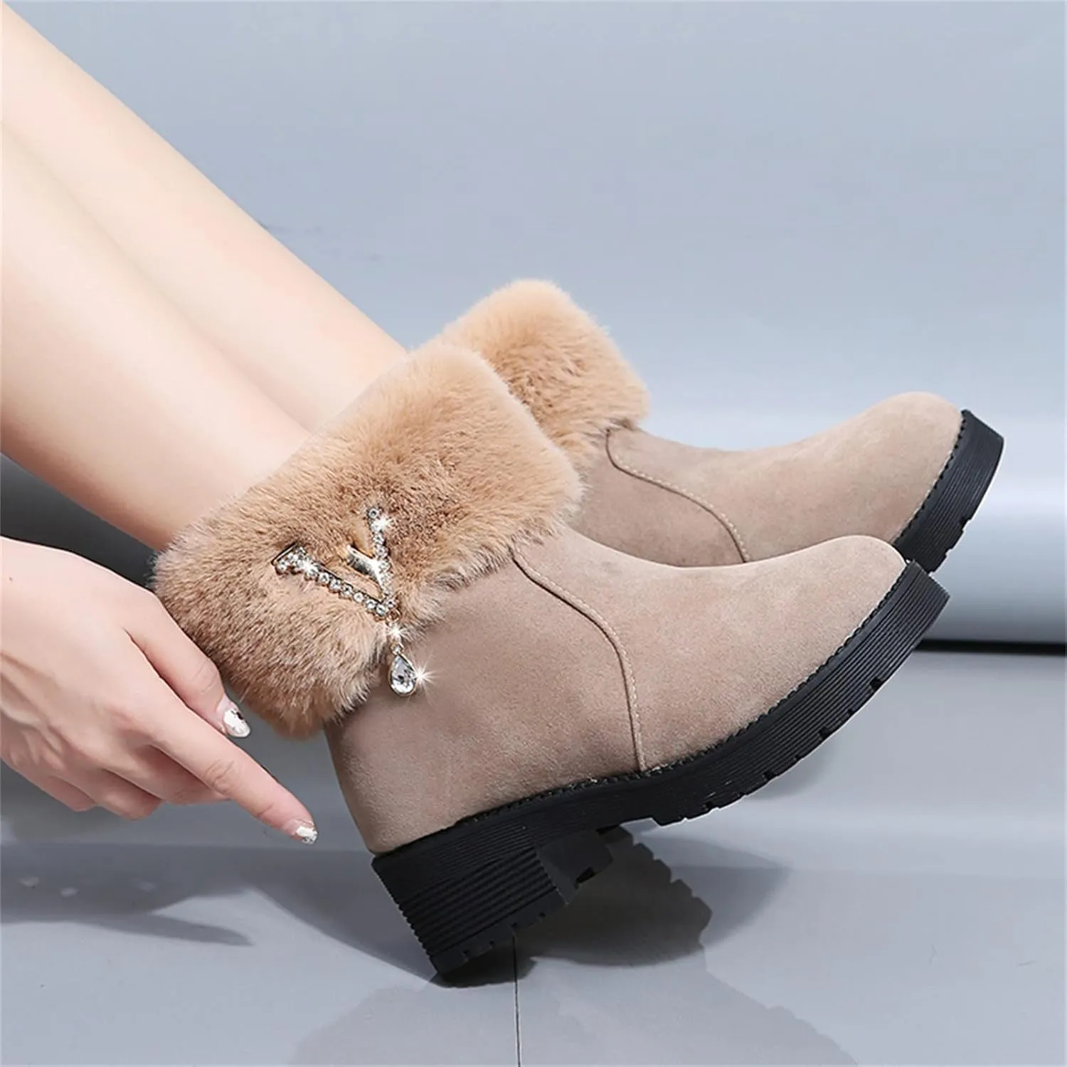 Women Snow Boots Waterproof Cute Women's Waterproof Boots Tall Winter Work Boots for Women Waterproof Womens Duck Boots Waterproof Size 11 Botas Nieve Para Mujer
