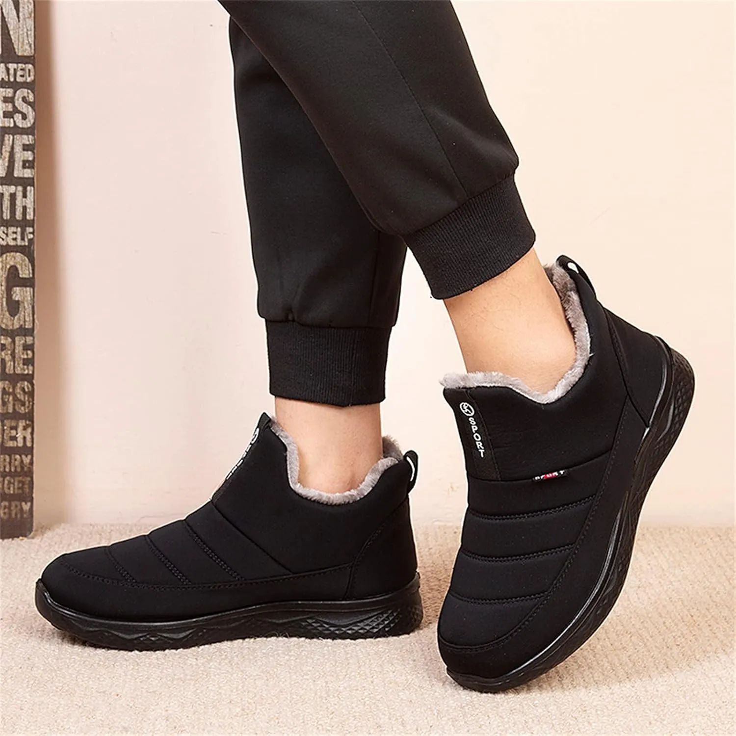 Women Snow Boots Waterproof Cute Women's Waterproof Boots Tall Winter Work Boots for Women Waterproof Womens Duck Boots Waterproof Size 11 Botas Nieve Para Mujer