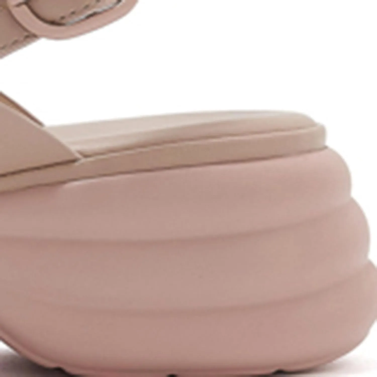 Women's Flat Sandals Adjustable Strap Slip on Sandals Casual Thick Soled Beach Shoes for Summer