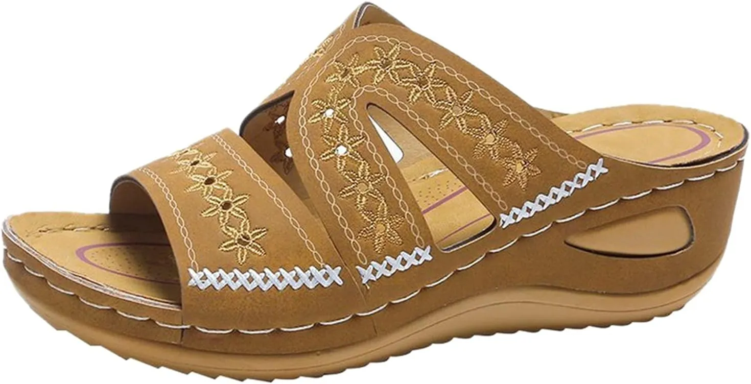 Women's Flat Sandals Walking Orthopedic Sandals Comfort Comfortable Women's Flat Summer Shoes