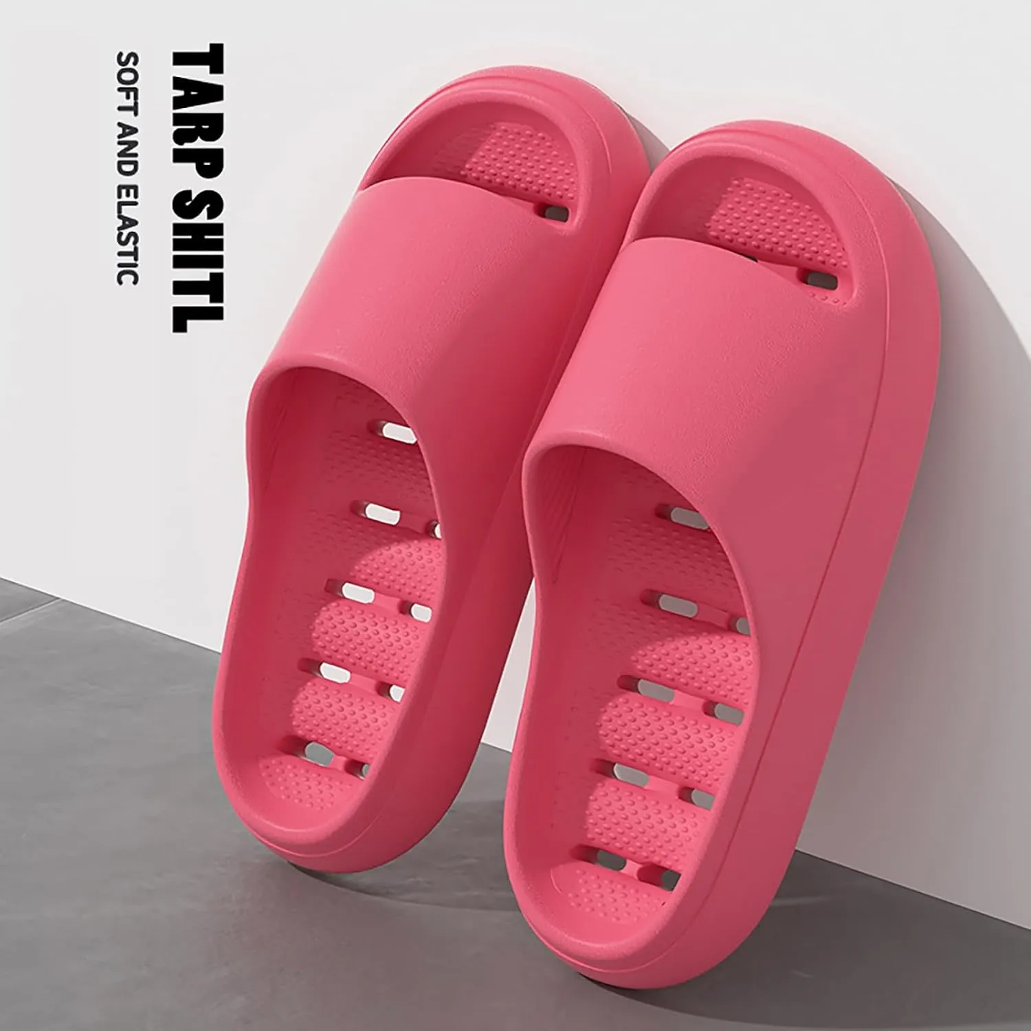 Womens Fluff Yeah Slide Slipper Summer Shower Shoes for Women and Men Massage Pool Slides Soft Cushioned Slip Slides