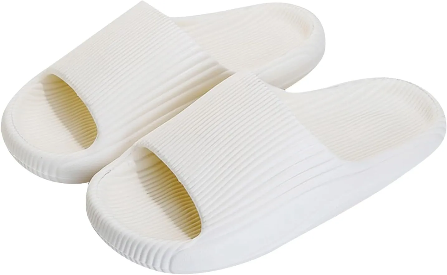 Women's Pillow Slippers Bathroom House and Pool Sandals Comfortable Slides Sandals Women's Cloud Slides