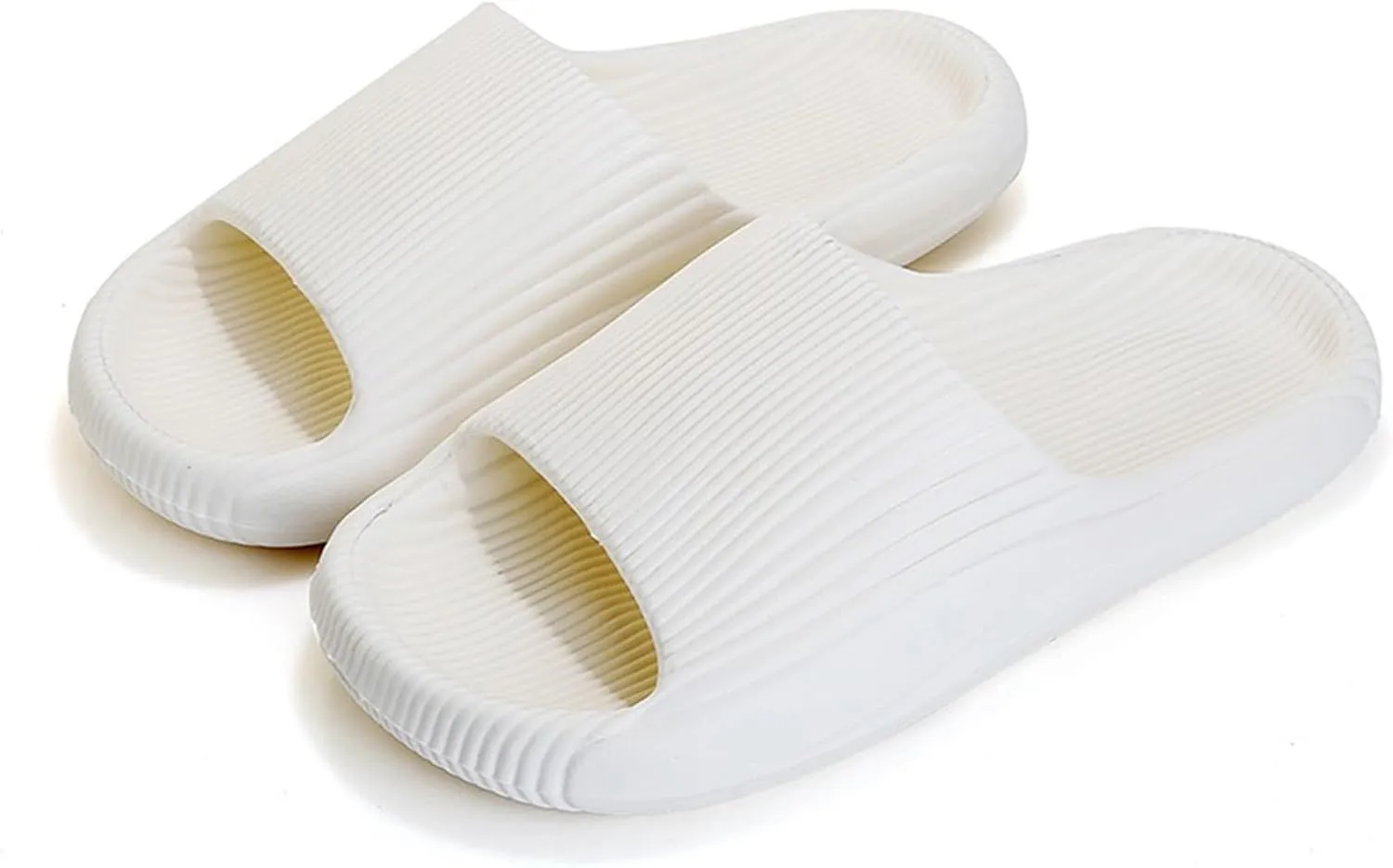Women's Pillow Slippers Bathroom House and Pool Sandals Comfortable Slides Sandals Women's Cloud Slides