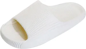 Women's Pillow Slippers Bathroom House and Pool Sandals Comfortable Slides Sandals Women's Cloud Slides