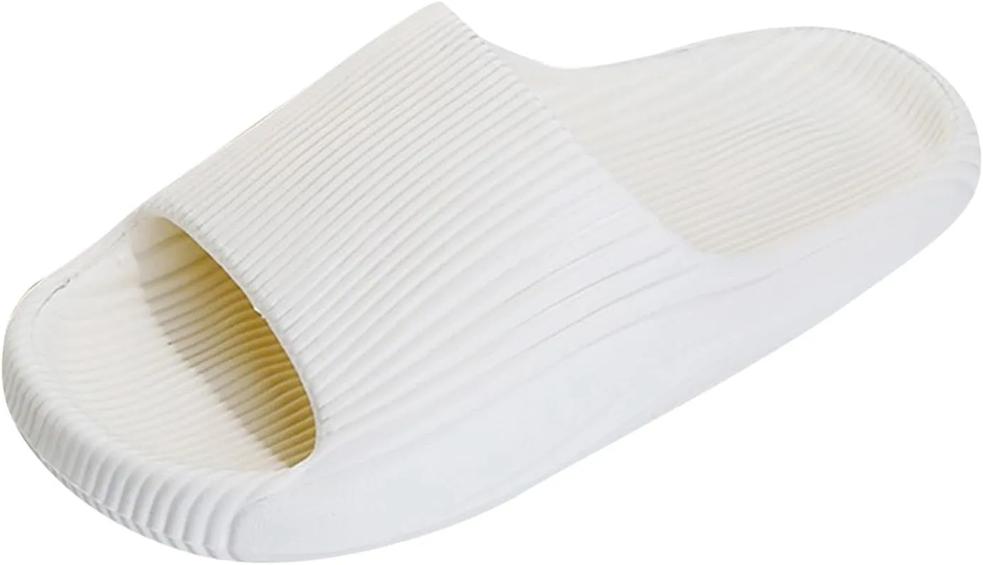 Women's Pillow Slippers Bathroom House and Pool Sandals Comfortable Slides Sandals Women's Cloud Slides