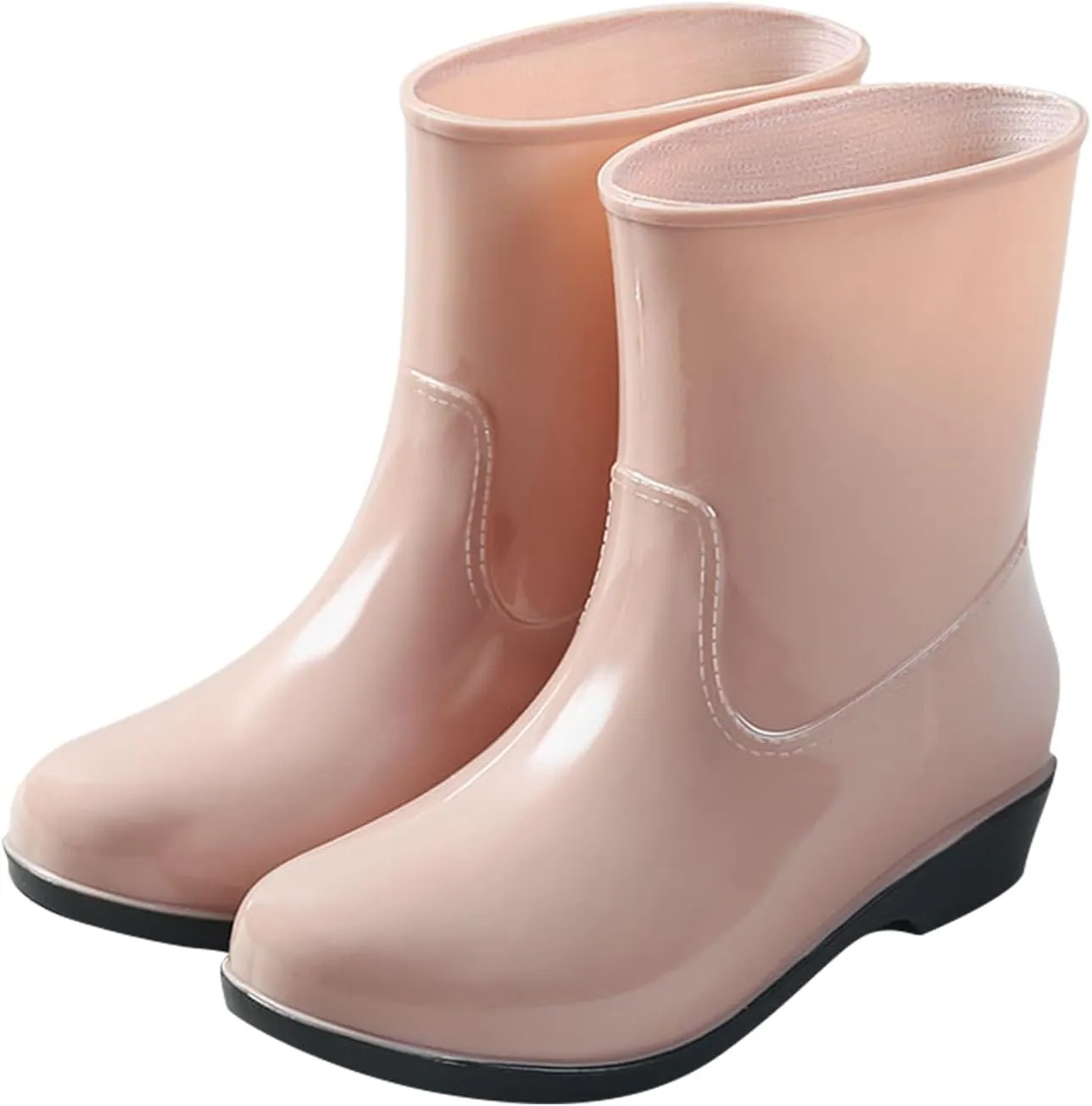 Womens Rain Boots Tall Waterproof Mens Grounded Footwear Booties To Wear with Dresses Work Barefoot Shoes Packable Tall Rain Boots for Women Waterproof Chelsea Boots