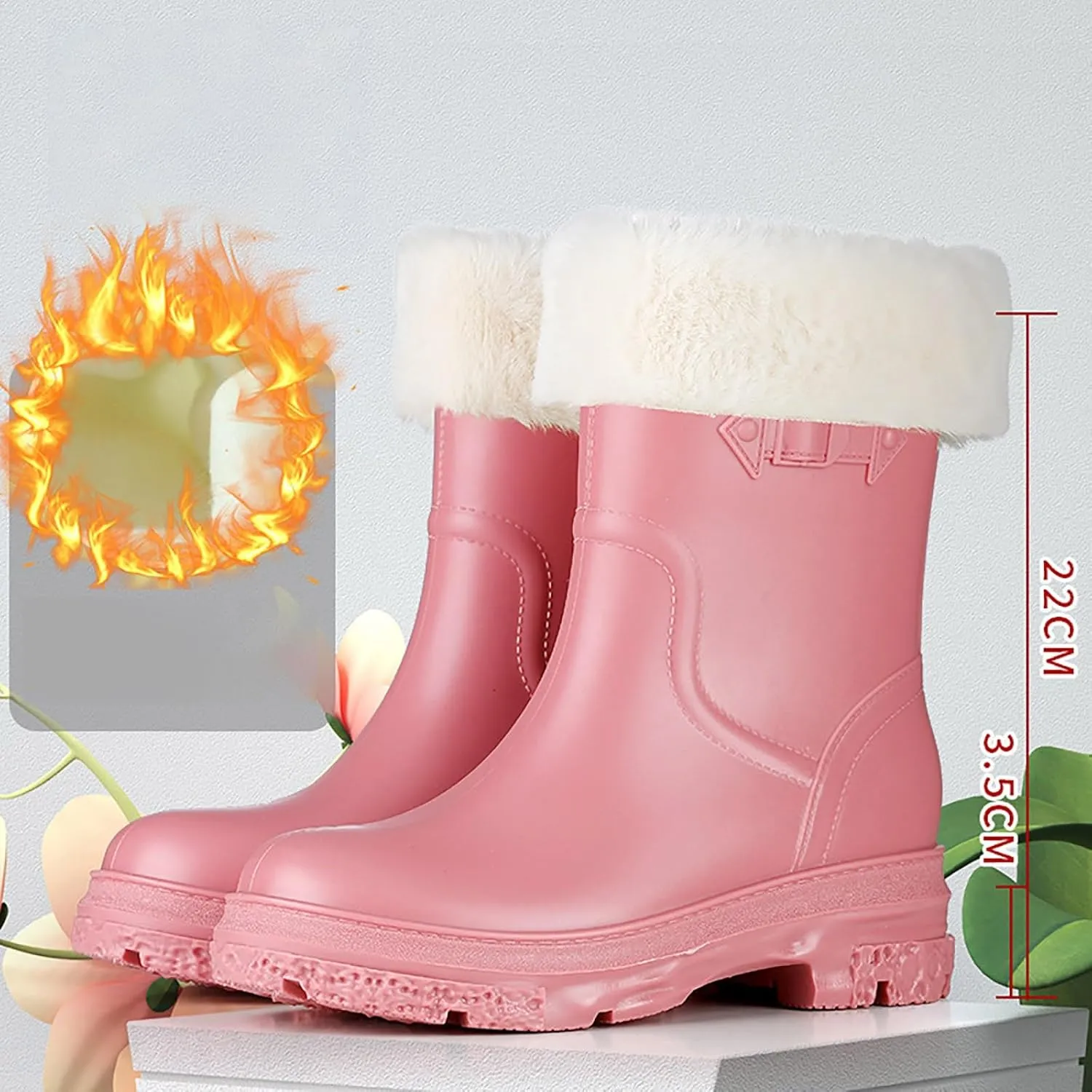 Womens Rain Boots Womens Rubber Boots Comfort for Boating Fishing Gardening Farming Unisex Rain Shoes