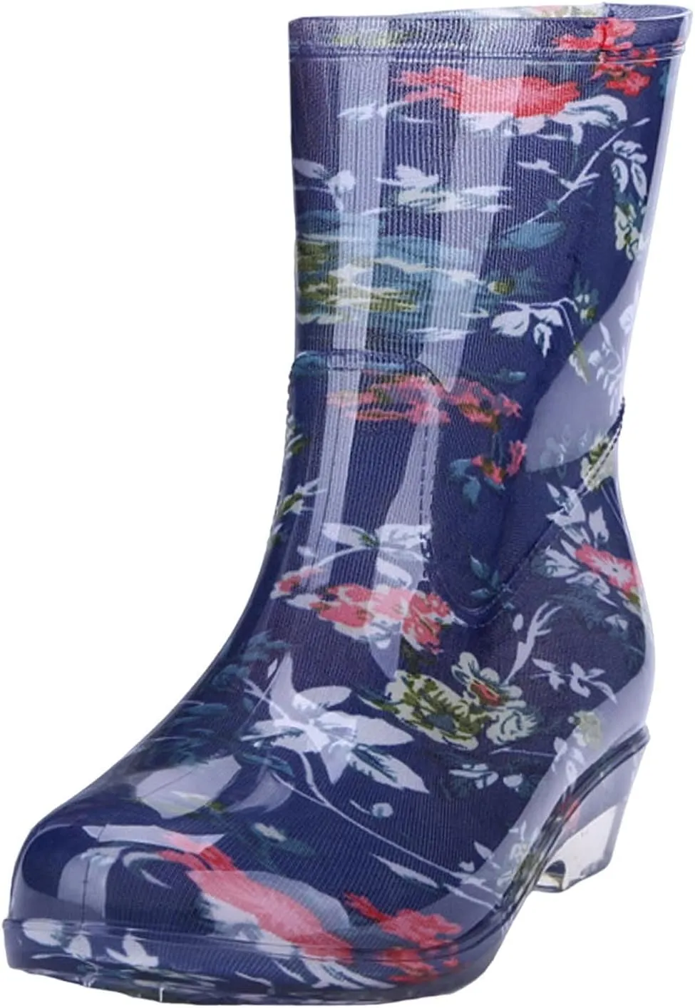 Womens Rubber Boots Womens Rain Boots for Boating Fishing Gardening Farming Slip on Comfort Rain Shoes