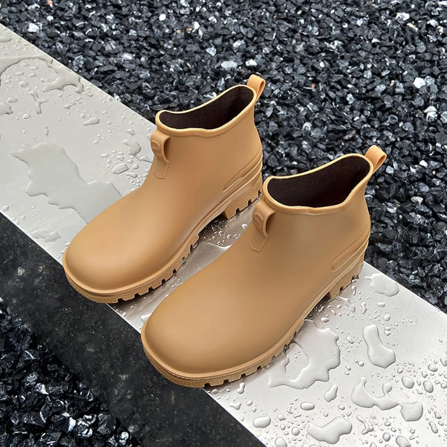 Womens Rubber Boots Womens Rain Boots for Boating Fishing Gardening Farming Stylish Lightweight Rain Shoes