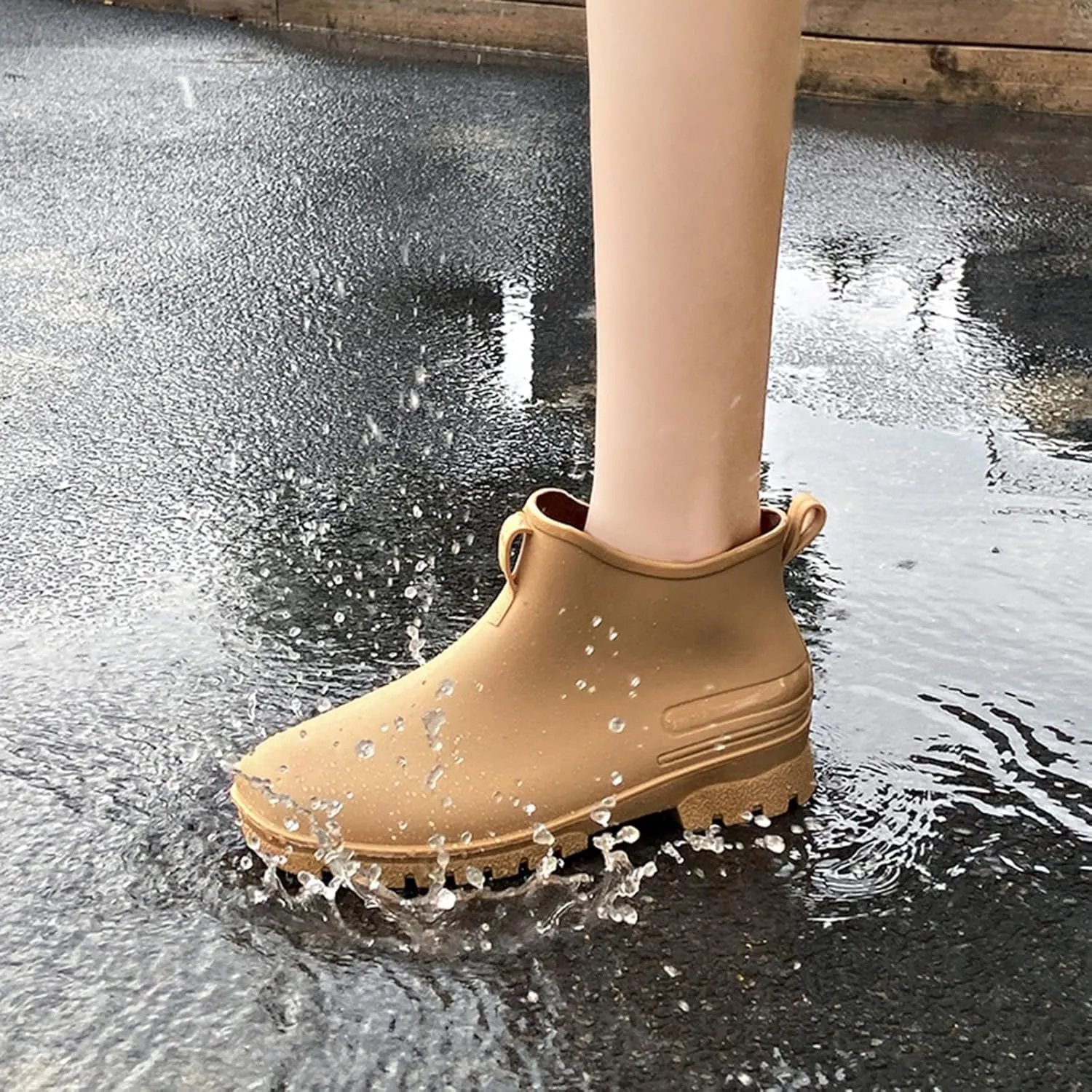 Womens Rubber Boots Womens Rain Boots for Boating Fishing Gardening Farming Stylish Lightweight Rain Shoes