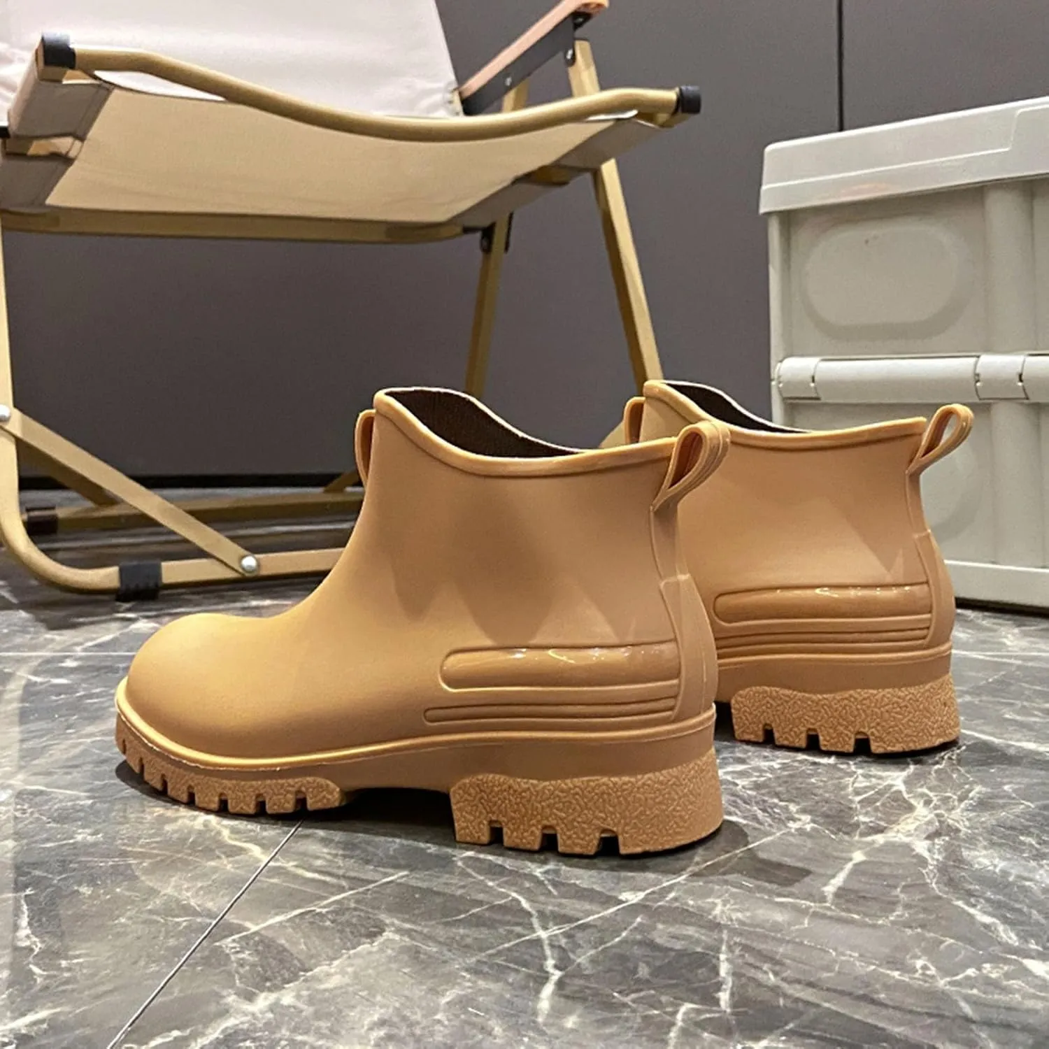 Womens Rubber Boots Womens Rain Boots for Boating Fishing Gardening Farming Stylish Lightweight Rain Shoes