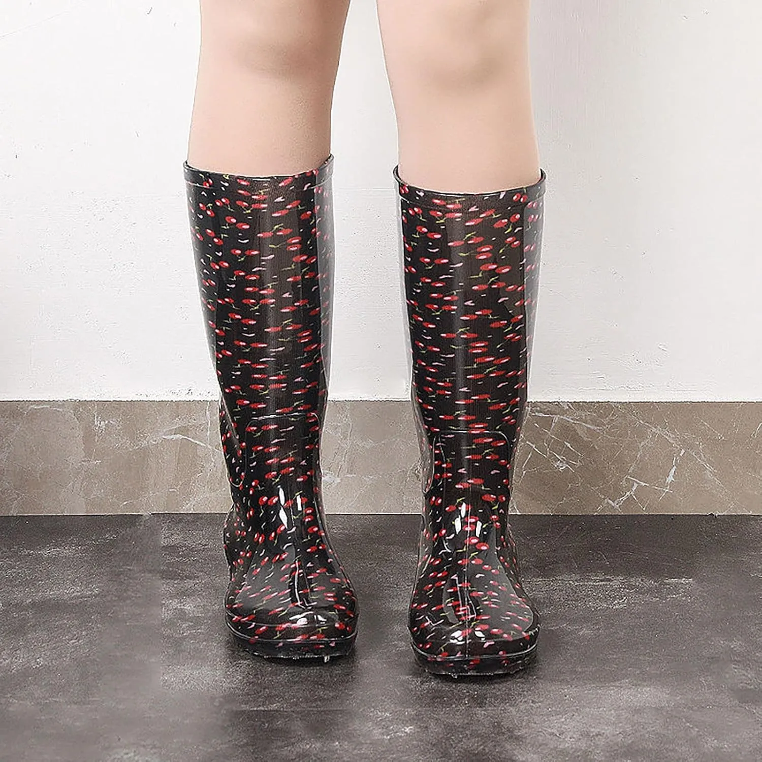 Womens Rubber Boots Womens Rain Boots Lightweight for Boating Fishing Gardening Farming Unisex Rain Shoes