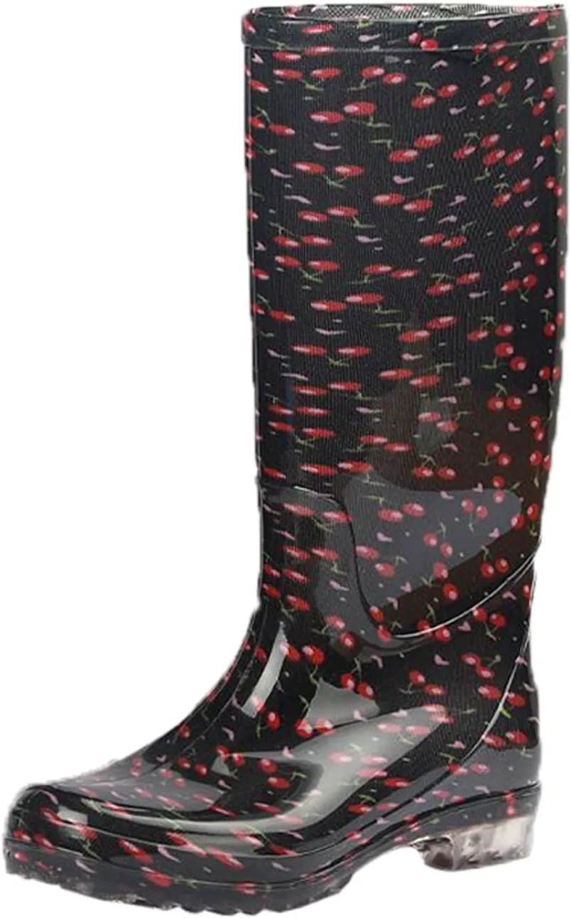 Womens Rubber Boots Womens Rain Boots Lightweight for Boating Fishing Gardening Farming Unisex Rain Shoes