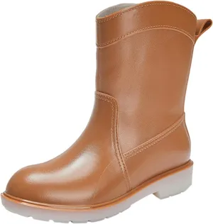Womens Rubber Boots Womens Rain Boots Out Work Anti-Slip for Boating Fishing Gardening Farming Rain Shoes