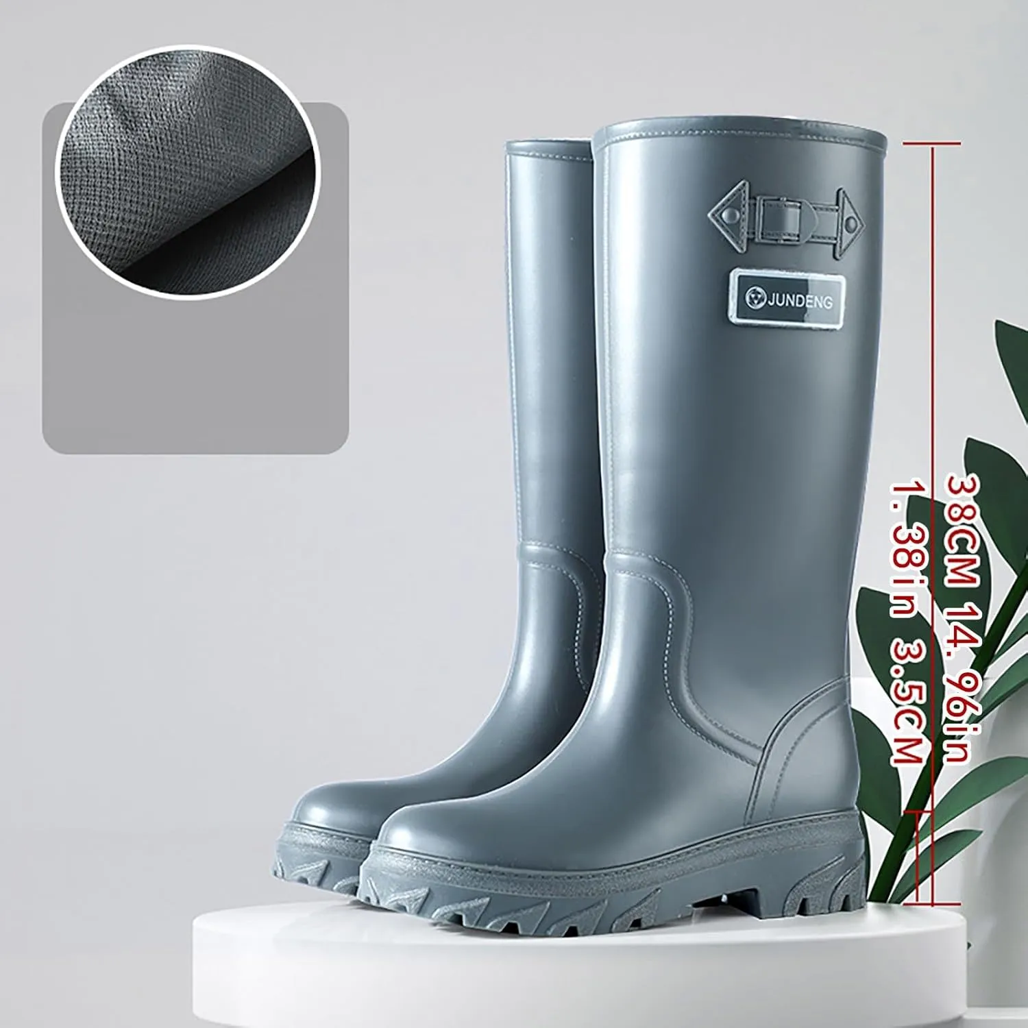 Womens Rubber Boots Womens Rain Boots Ultra Stylish for Boating Fishing Gardening Farming Rain Shoes