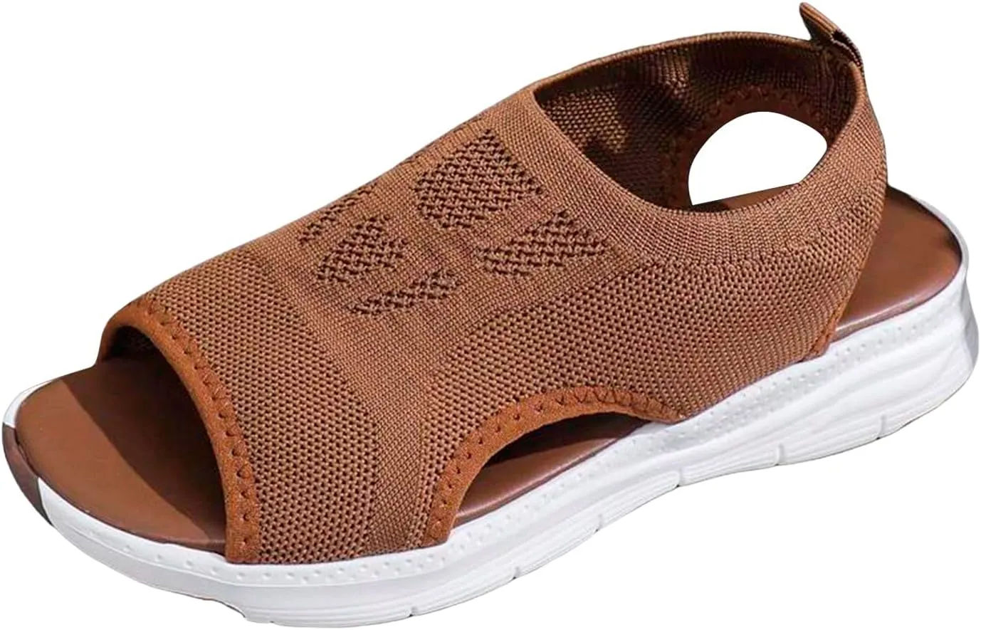 Women's Sandals Arch Support Wedge Sandals Orthopedic Walking Sandals Summer Open Toe Ankle Strap Shoes