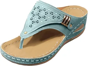 Womens Sandals Comfortable Dressy Arch Support Orthopedic Slippers Summer Vintage Slip On Orthotic Thong Flip Flops