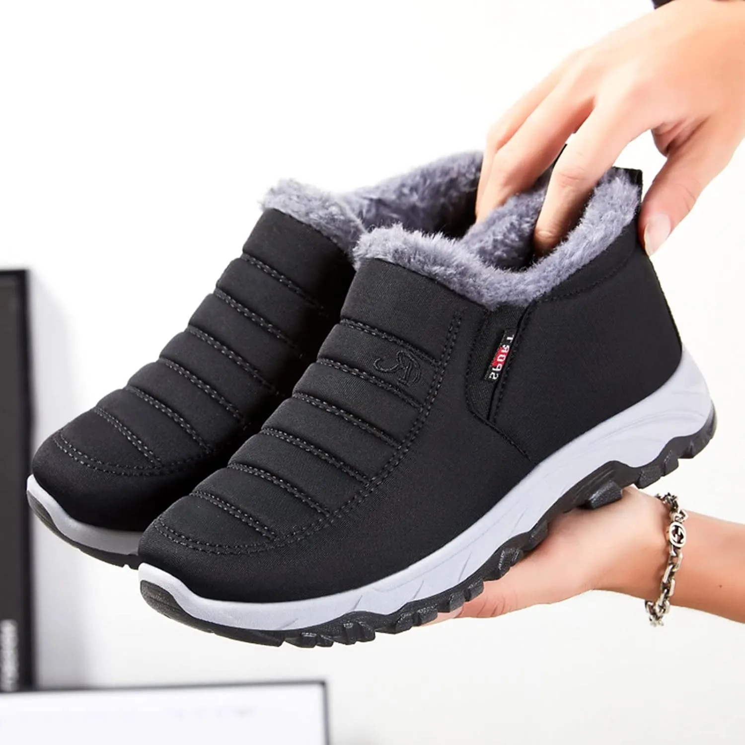 Women's Snow Boots Waterproof Size 12 Winter Boots for Women Waterproof Wide Tall Snow Boots Women Size 6 Waterproof Mid Calf Winter Boots for Women Waterproof Botas Para El Frio De Mujer