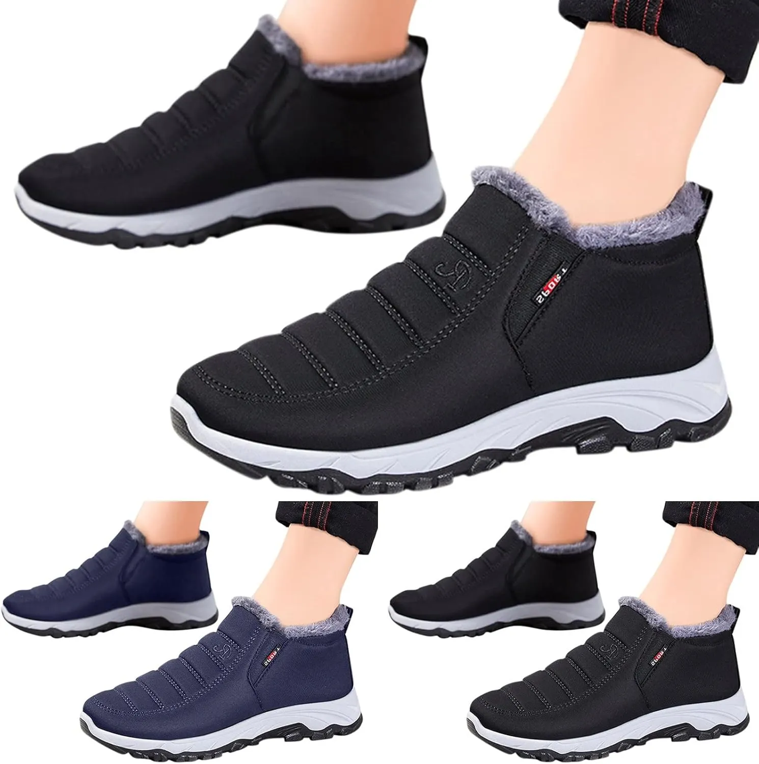 Women's Snow Boots Waterproof Size 12 Winter Boots for Women Waterproof Wide Tall Snow Boots Women Size 6 Waterproof Mid Calf Winter Boots for Women Waterproof Botas Para El Frio De Mujer