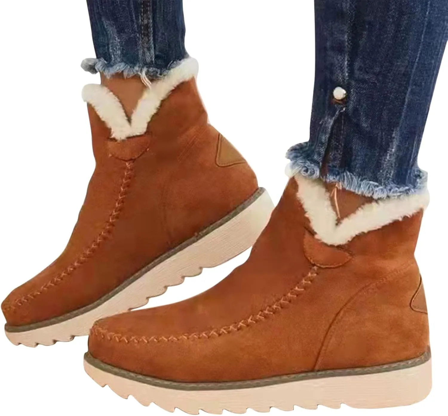 Womens Snow Boots Waterproof Wide Winter Long Boots for Women Waterproof Snow Insulated Women Winter Boots Non Slip Woman Waterproof Snow Boots Botas Para Motocicleta Mujer