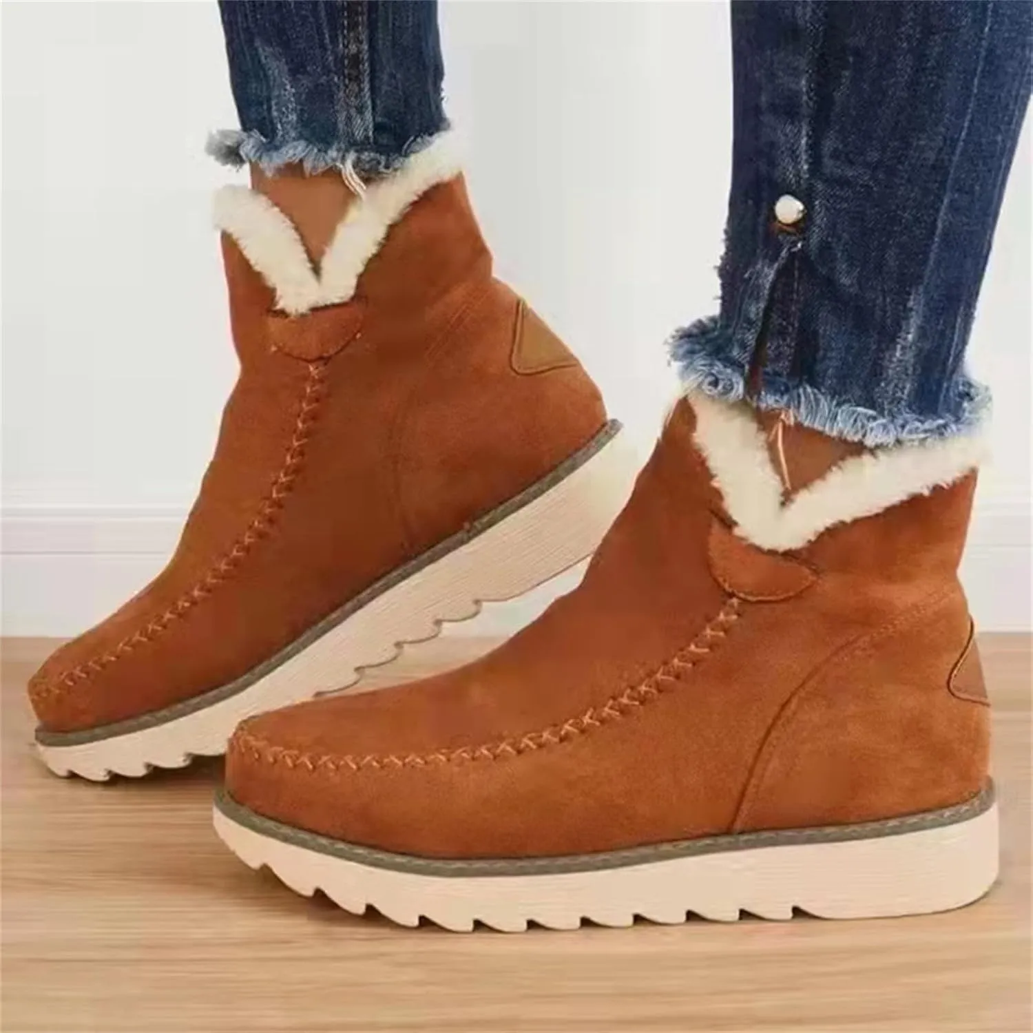Womens Snow Boots Waterproof Wide Winter Long Boots for Women Waterproof Snow Insulated Women Winter Boots Non Slip Woman Waterproof Snow Boots Botas Para Motocicleta Mujer