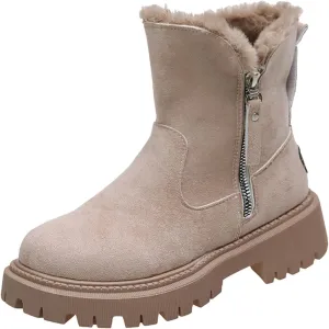 Women's Snow Boots Wide Calf Women Snow Boots Size 8 Boots Women Winter Waterproof Walking Boots Women Comfort Waterproof Womens Winter Boots Waterproof 9.5
