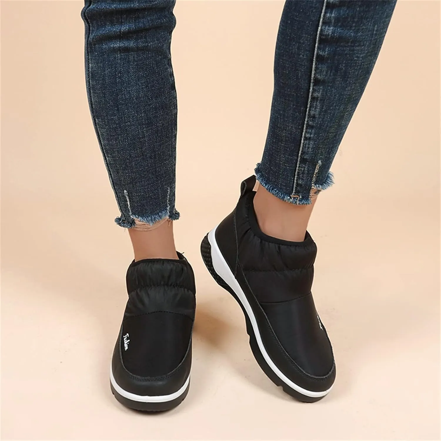 Women's Snow Boots Wide Calf Women Snow Boots Size 8 Boots Women Winter Waterproof Walking Boots Women Comfort Waterproof Womens Winter Boots Waterproof 9.5