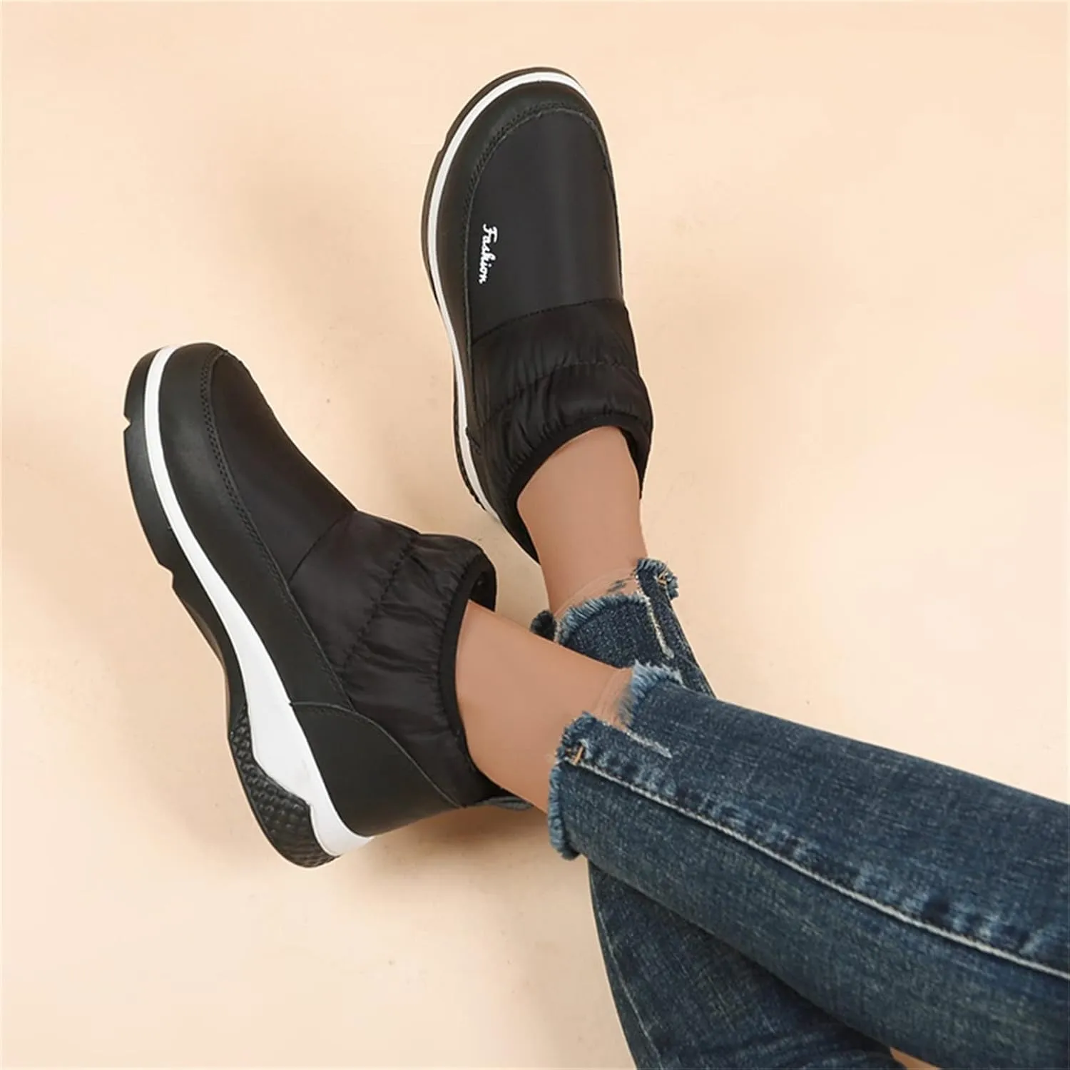 Women's Snow Boots Wide Calf Women Snow Boots Size 8 Boots Women Winter Waterproof Walking Boots Women Comfort Waterproof Womens Winter Boots Waterproof 9.5