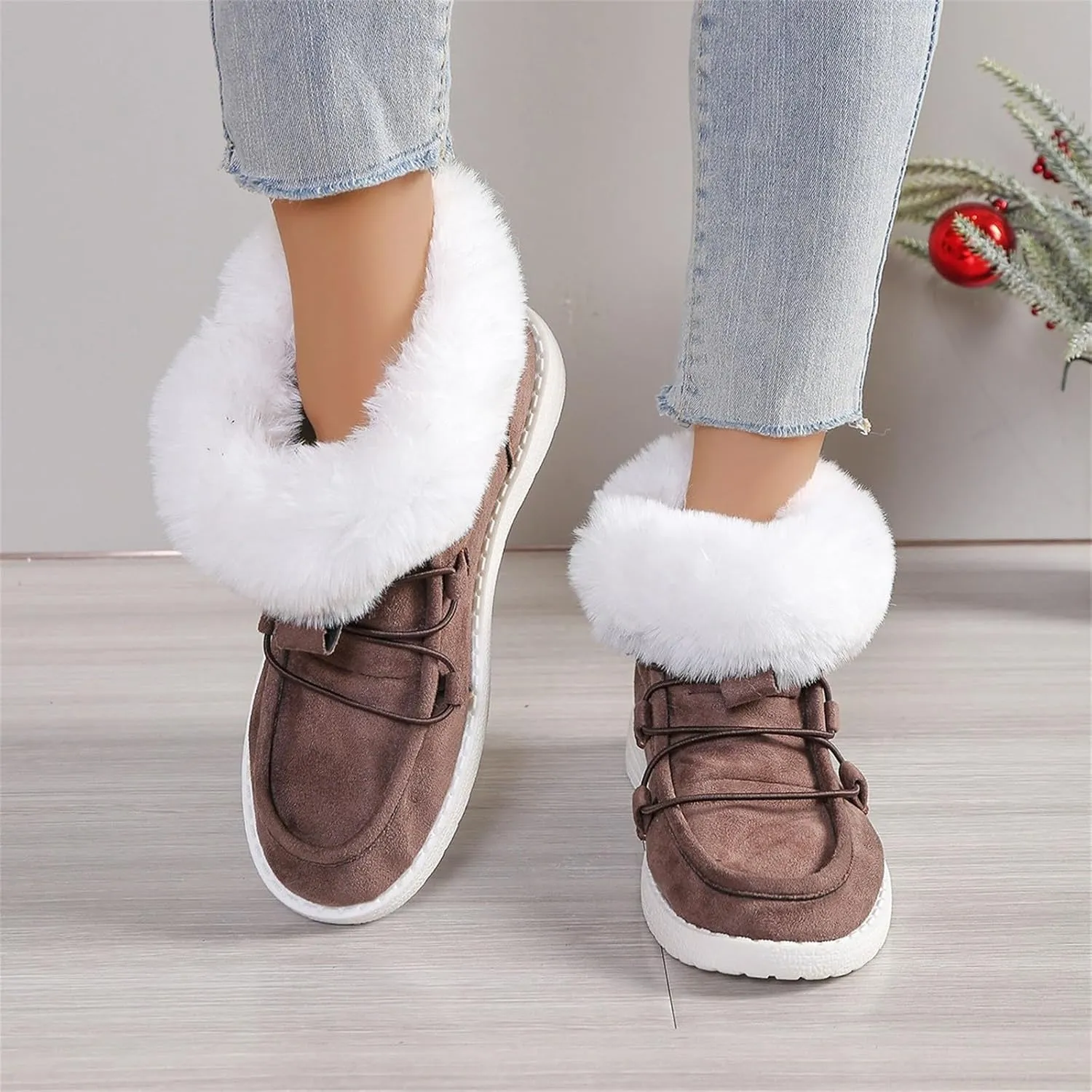 Womens Snow Boots Wide Calf Women's Size 8 Waterproof Snow Boots Women's Winter Shoes Warm Winter Boots Women Women Winter Boot of The Day