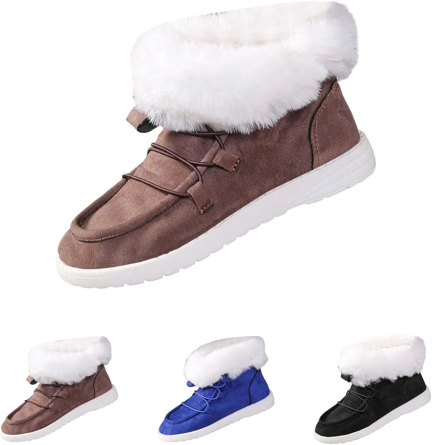 Womens Snow Boots Wide Calf Women's Size 8 Waterproof Snow Boots Women's Winter Shoes Warm Winter Boots Women Women Winter Boot of The Day