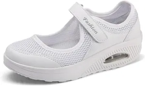 Womens Walking Shoes Hollow Out Comfortable Working Nurse Sandals Non Slip Orthopedic Shoes Breathable Lightweight Casual Nursing Orthotic Sandals 2025