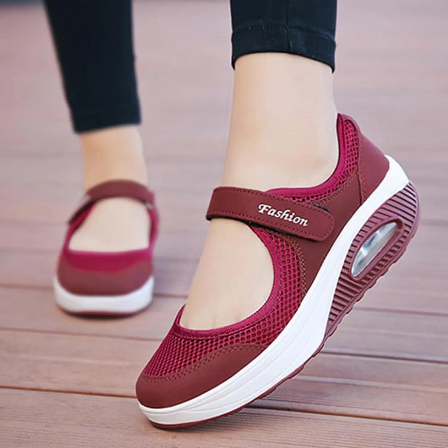 Womens Walking Shoes Hollow Out Comfortable Working Nurse Sandals Non Slip Orthopedic Shoes Breathable Lightweight Casual Nursing Orthotic Sandals 2025