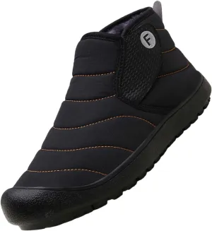 Womens Winter Warm Slip On Platform Snow Boots for Women Non-Slip Ankle Booties