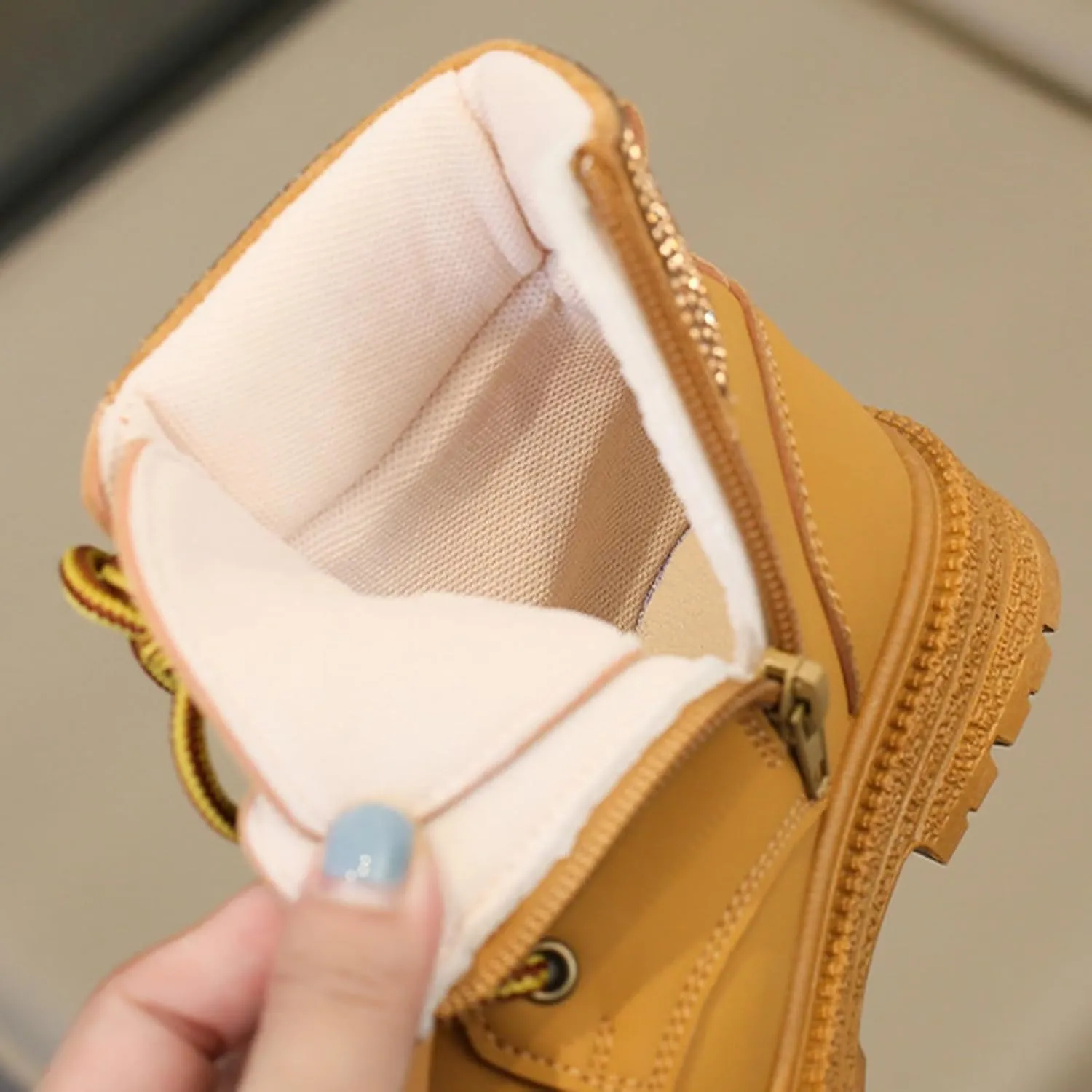 Yanzhenglip Girls' Anti Slip Boots for Middle and Large Children Fashionable Anti Slip Soft Soled Size 9 Toddler Shoes Girls Boots