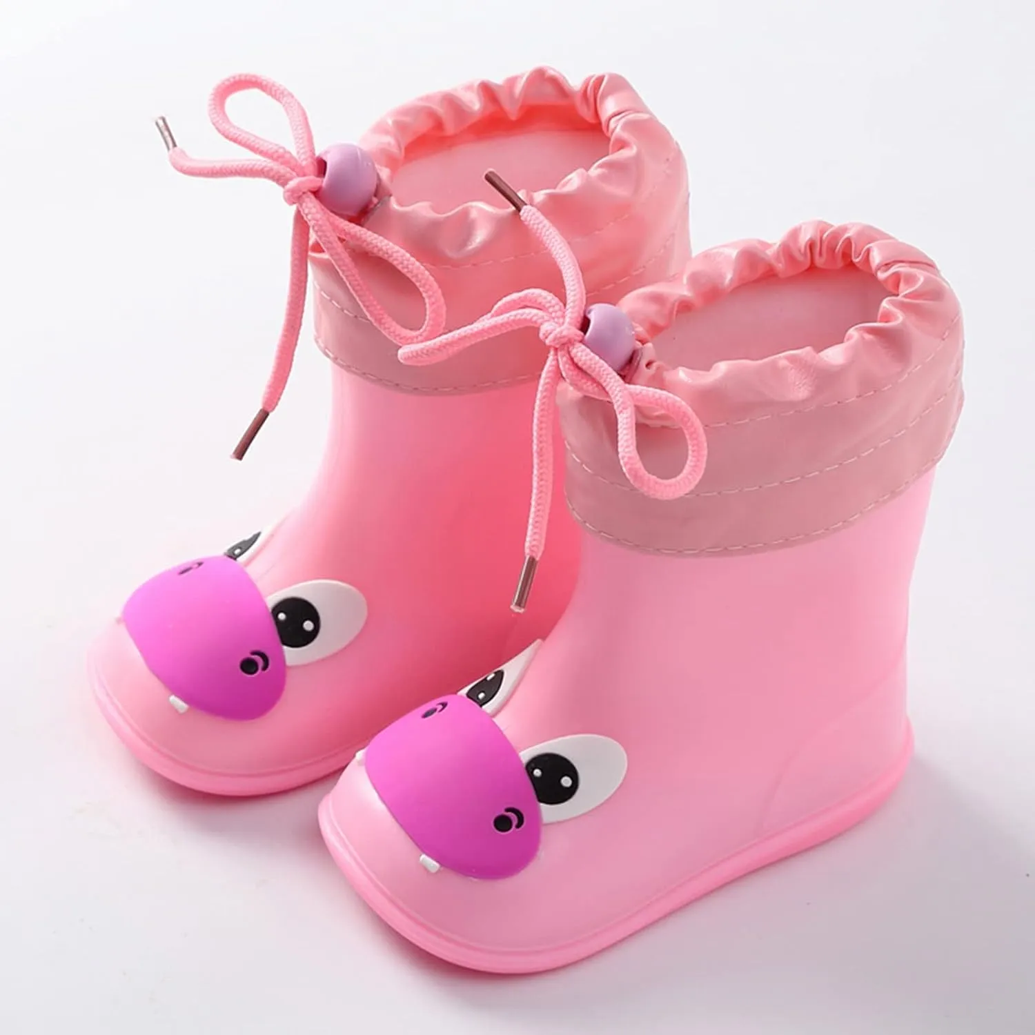Yellow Rain Boots Toddler Kids Rain Boots Boys Girls Cartoo Animals Waterproo Non Slip Rubber Girls Rainboots